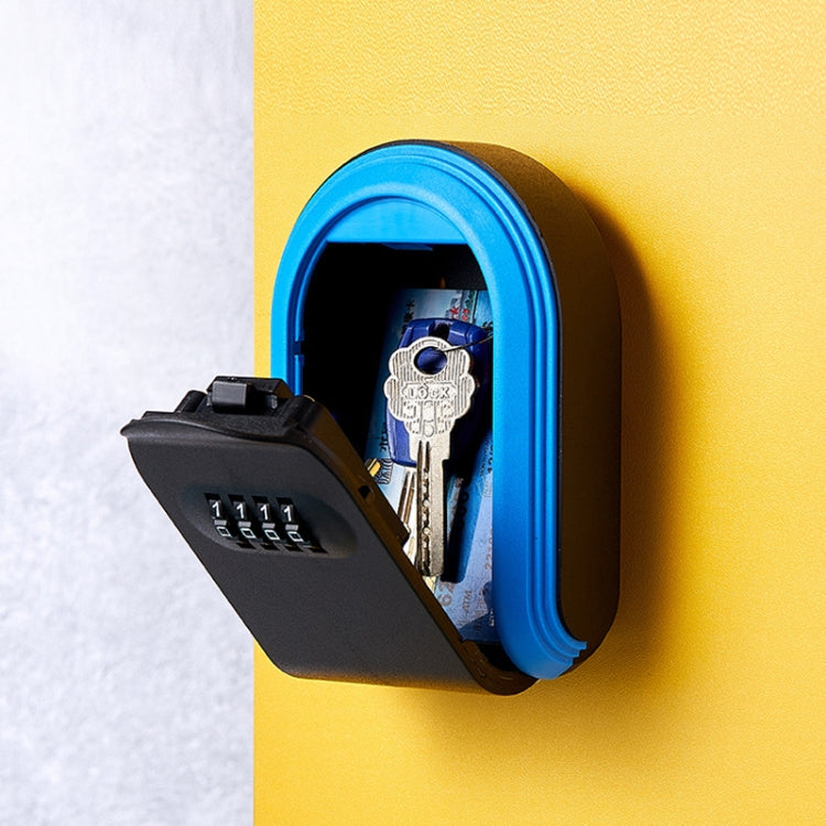 Full Plastic Key Box Password Lock Door Key Storage Password Box, Black, Red, Blue Full Plastic Key Box Password Lock Door Key Storage Password Box, Black, Red, Blue